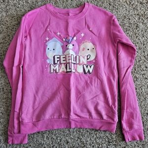 Squishmallows Pink Feelin Mallow Kids Sweatshirt | XL